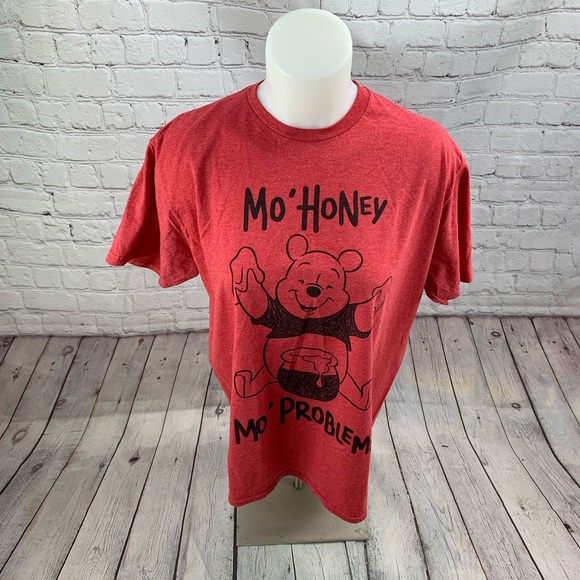 Disney Winnie the Pooh T-Shirt Women Size L Red - Picture 2 of 5